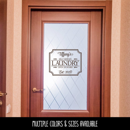 Custom Laundry Vinyl Decal/Sticker