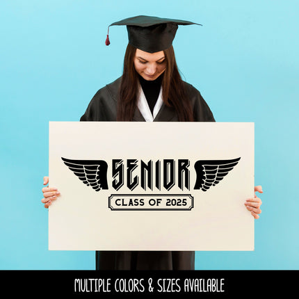 2025 Senior Class of 2025 With Wings Vinyl Decal/Sticker