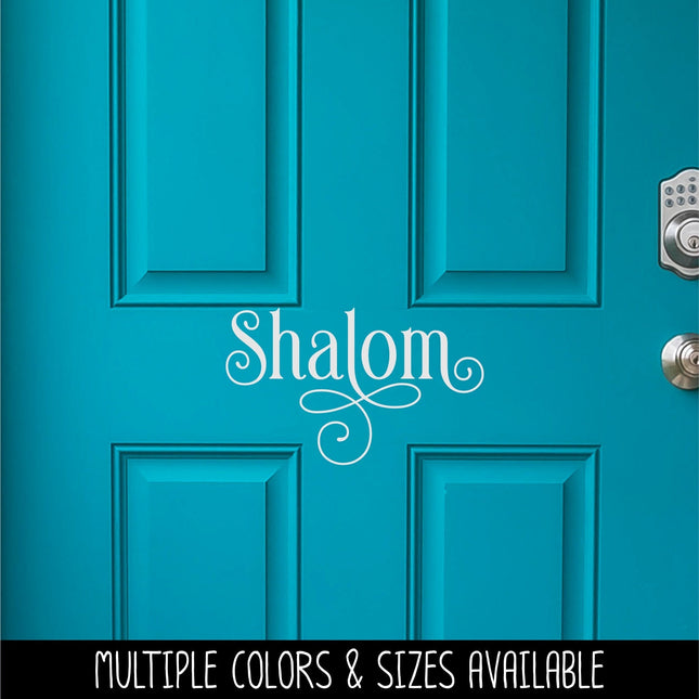 Ornamental Shalom Vinyl Decal/Sticker