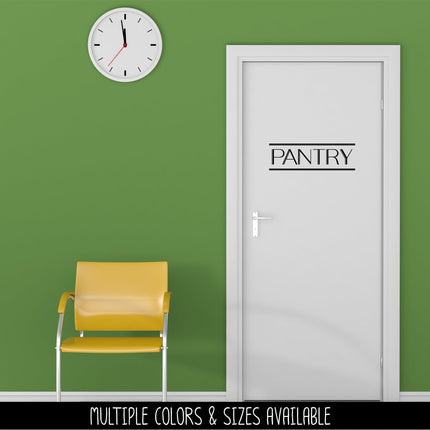 Modern Pantry Vinyl Decal/Sticker