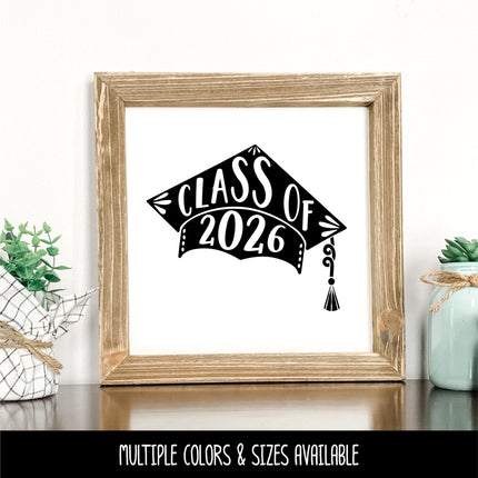2026 Graduation Cap Vinyl Decal/Sticker
