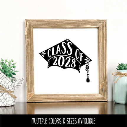 2028 Graduation Cap Vinyl Decal/Sticker