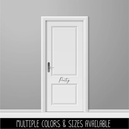 Modern Script Pantry Vinyl Decal/Sticker