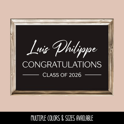 Custom Modern Graduation Announcement Vinyl Decal/Sticker