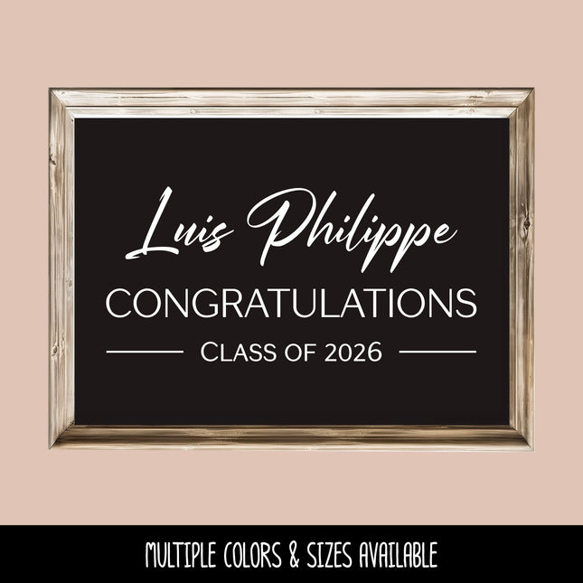 Custom Modern Graduation Announcement Vinyl Decal/Sticker