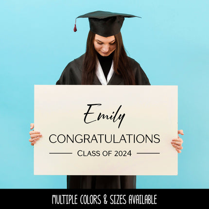 Custom Modern Graduation Announcement Vinyl Decal/Sticker