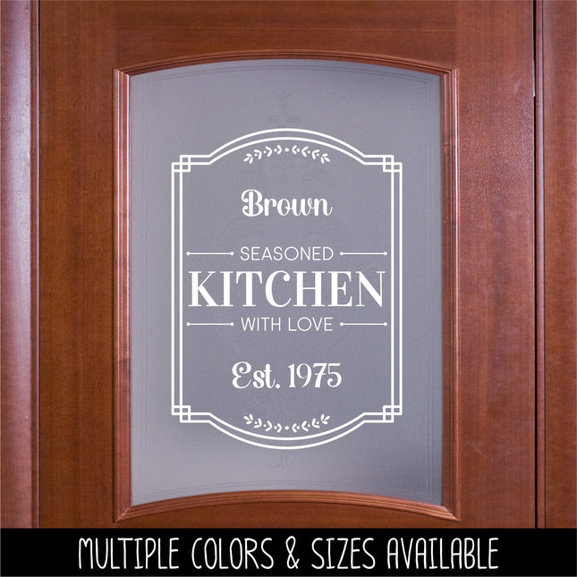 Custom Kitchen Vinyl Decal/Sticker