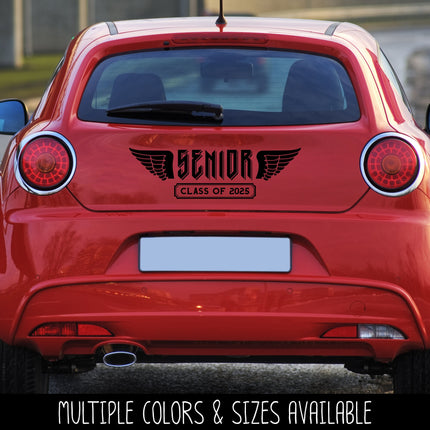 2025 Senior Class of 2025 With Wings Vinyl Decal/Sticker