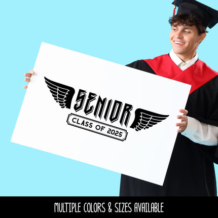 2025 Senior Class of 2025 With Wings Vinyl Decal/Sticker
