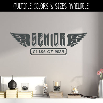 2025 Senior Class of 2025 With Wings Vinyl Decal/Sticker