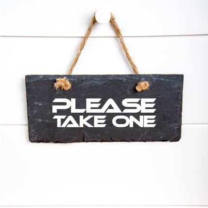Futuristic Please Take One Vinyl Decal/Sticker